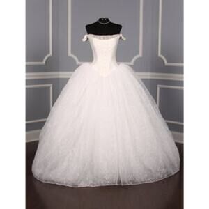 ST. PUCCHI Valentina Z114 White Cinderella Ballgown Wedding Dress Bridal Gown 10
